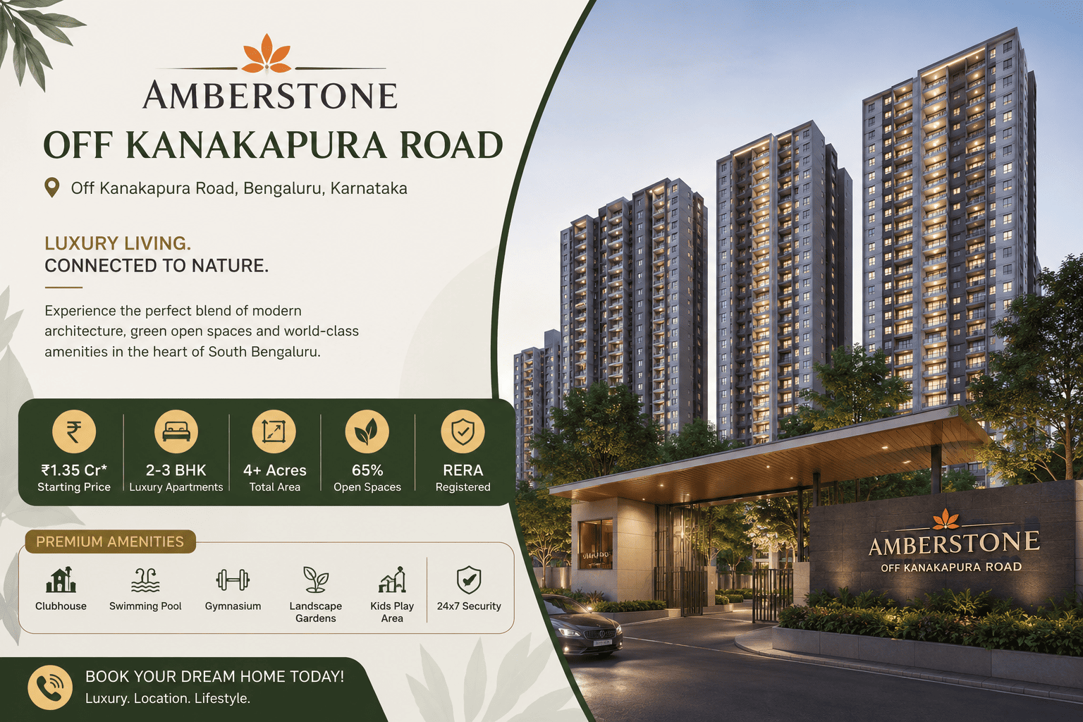 Amberstone Off Kanakapura Road - Premium Apartments in South Bangalore